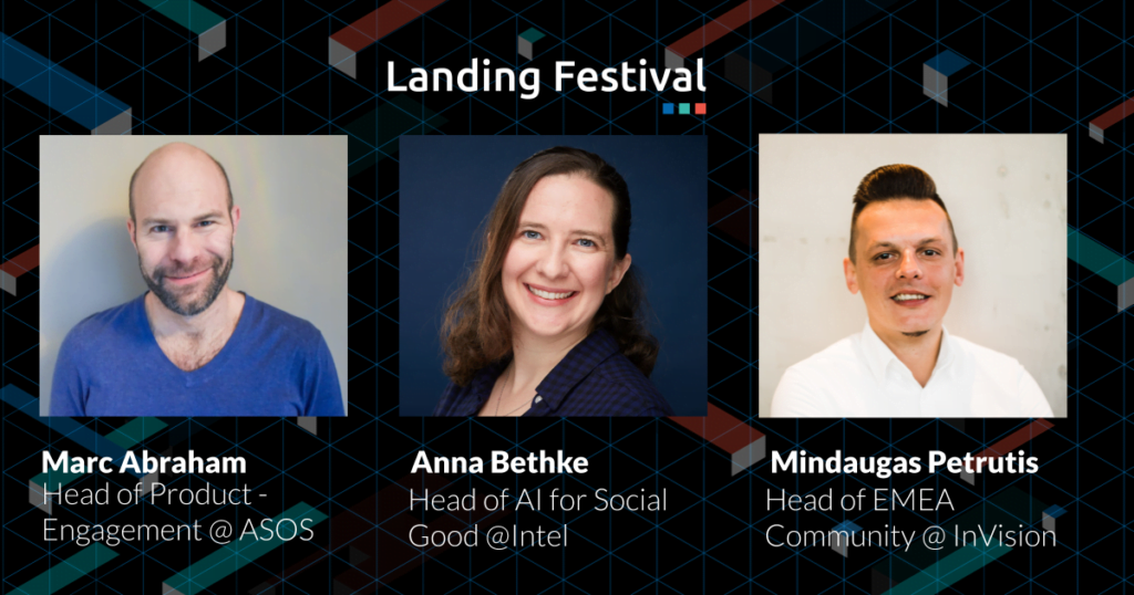 Three people that will be speaking at Landing Festival