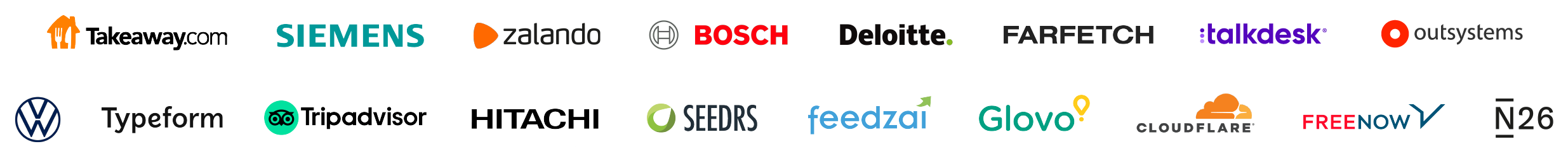 Logos of companies working with Landing.Jobs