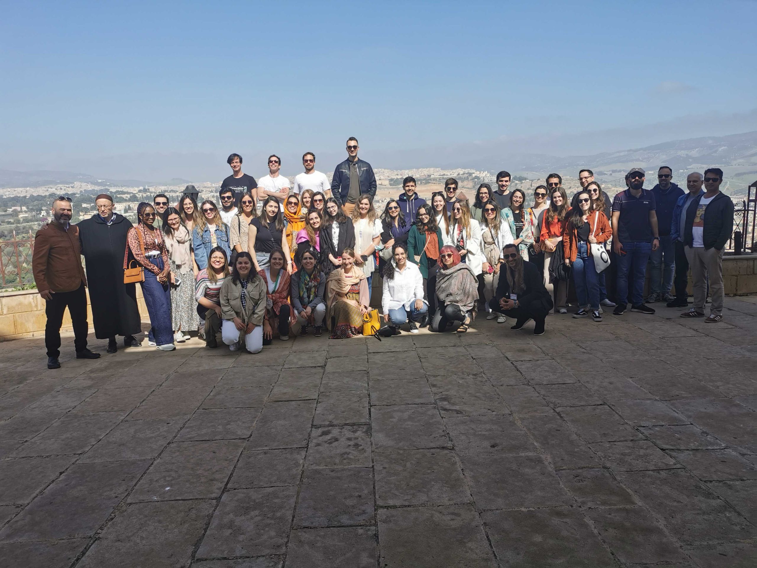 group photo in Morocco