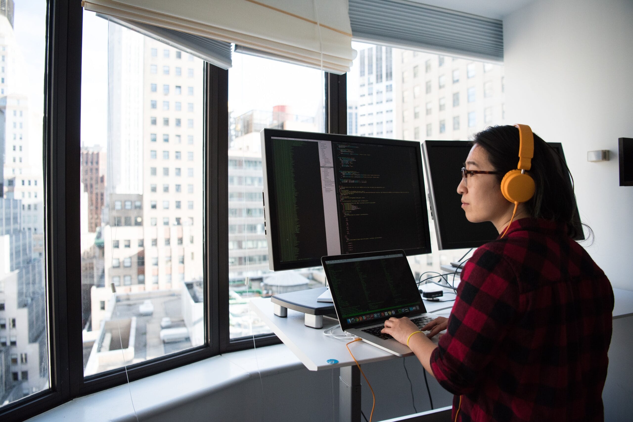 person in tech job